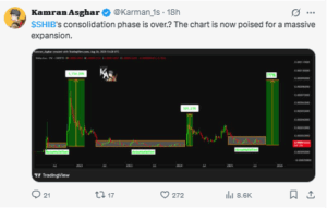 Trader Predicts “Massive Expansion” as SHIB Holds Key Support