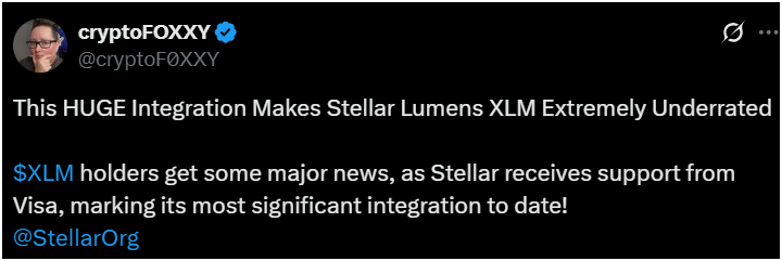 Stellar Lumens XLM price analysis
