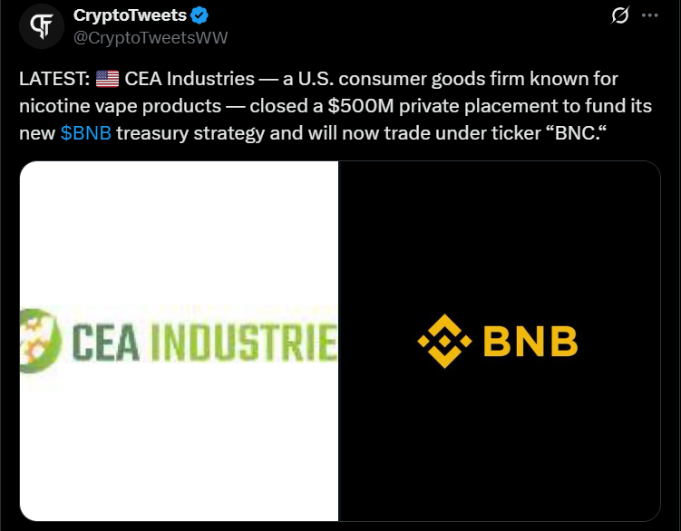 altcoin treasuries SOL ETH LTC BNB SUI