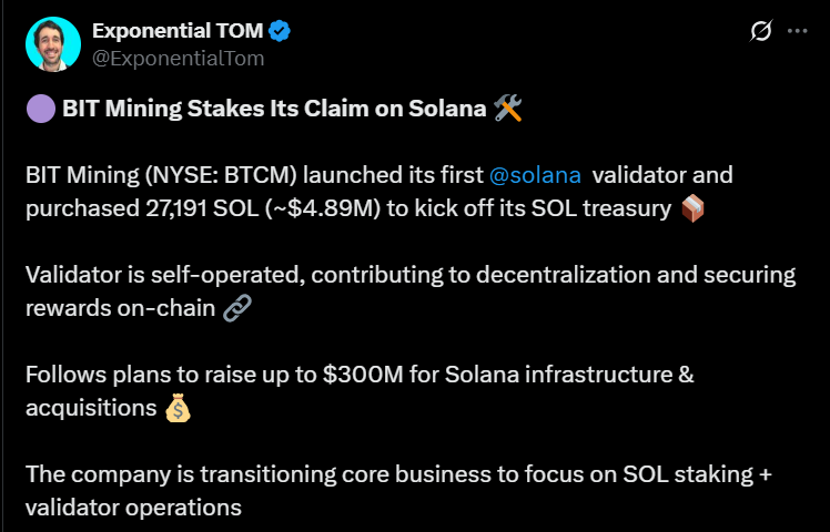 altcoin treasuries SOL ETH LTC BNB 