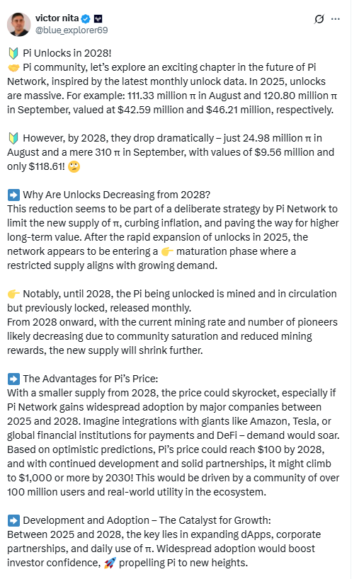 ChatGPT said:
Victor Nita’s Pi Unlocks Analysis. Source: X