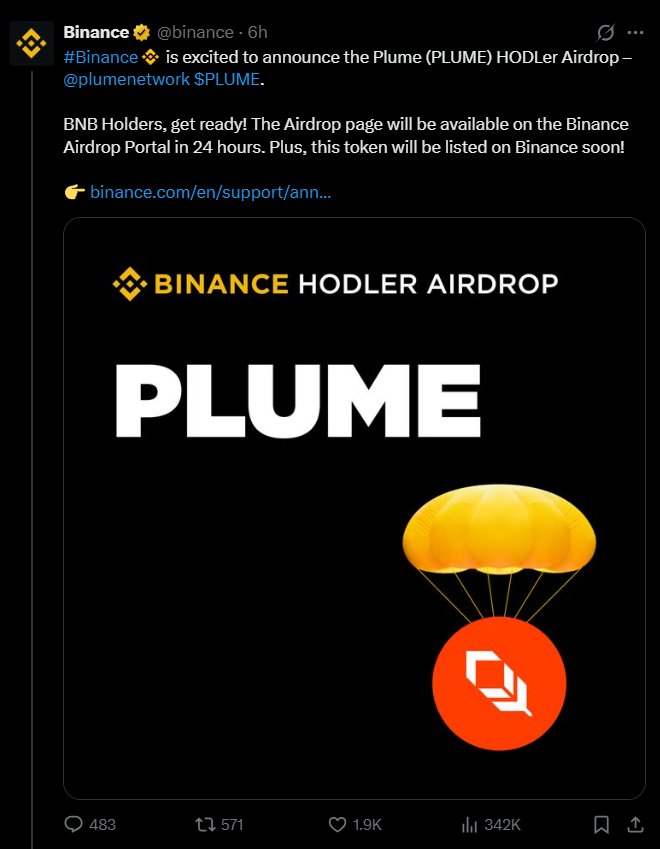 Source: Binance X