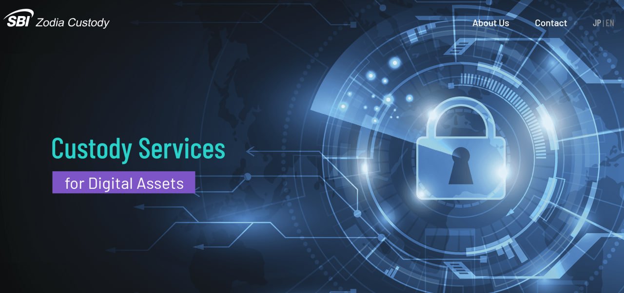 SBI Zodia Custody Homepage. Source: SBI Zodia Custody website