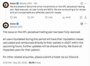 Aster Covers Liquidations but Stops at Direct Losses