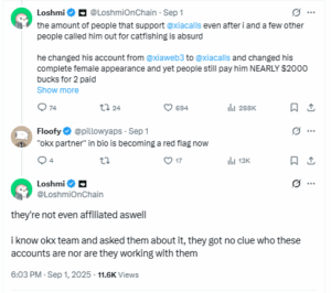 Crypto Influencer XiaCalls Faces Loss of Trust