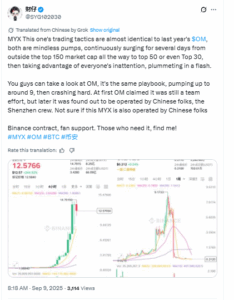 MYX Rally Sparks Fears of Mantra-Style Collapse