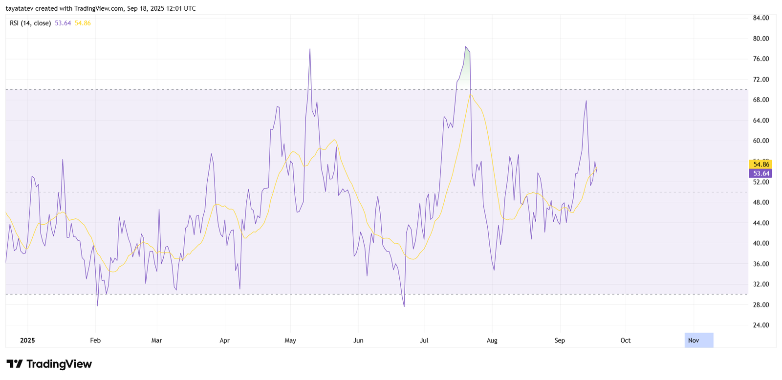 RSI(14), Daily SHIBUSD. Source: TradingView.