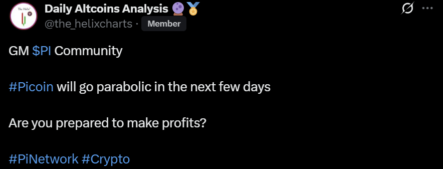 Pi Network PI coin price analysis