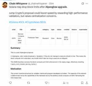 Speed vs Centralization on Solana