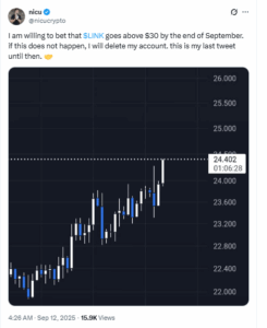 Trader Calls $30 Target Ahead of Month-End