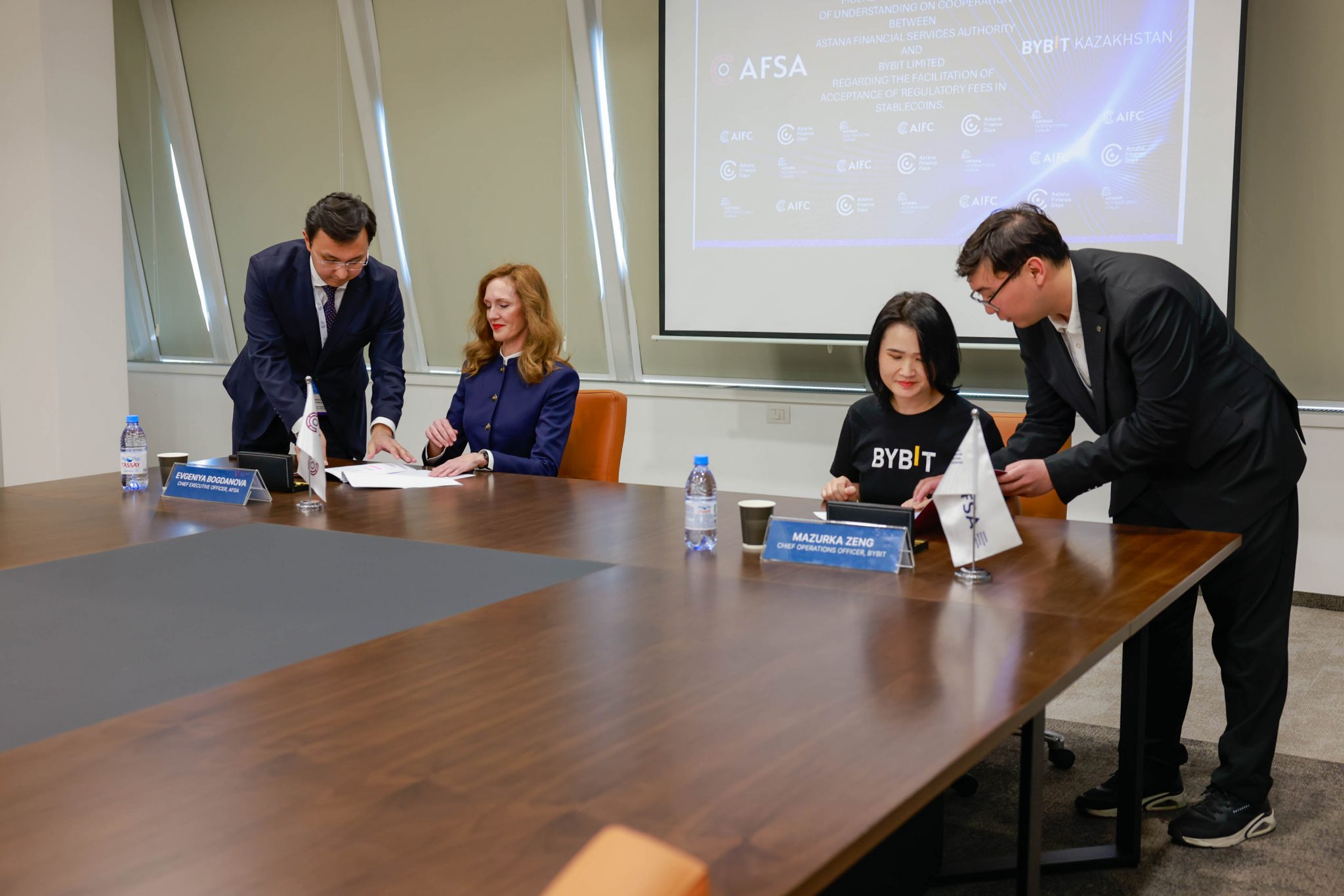 AFSA and Bybit Stablecoin MMoU SigningSource: AIFC