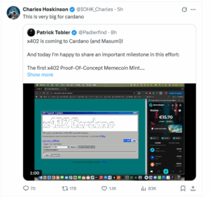 Cardano Joins Coinbase and Binance in x402 Upgrade