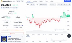 DOGE/USD Price Chart