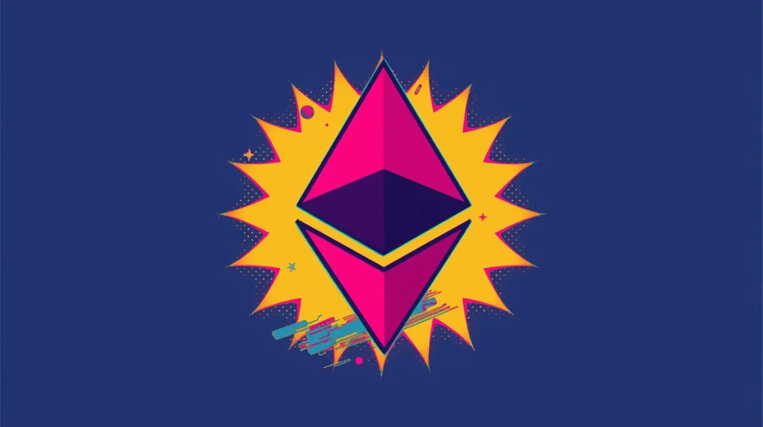 Ethereum logo concept