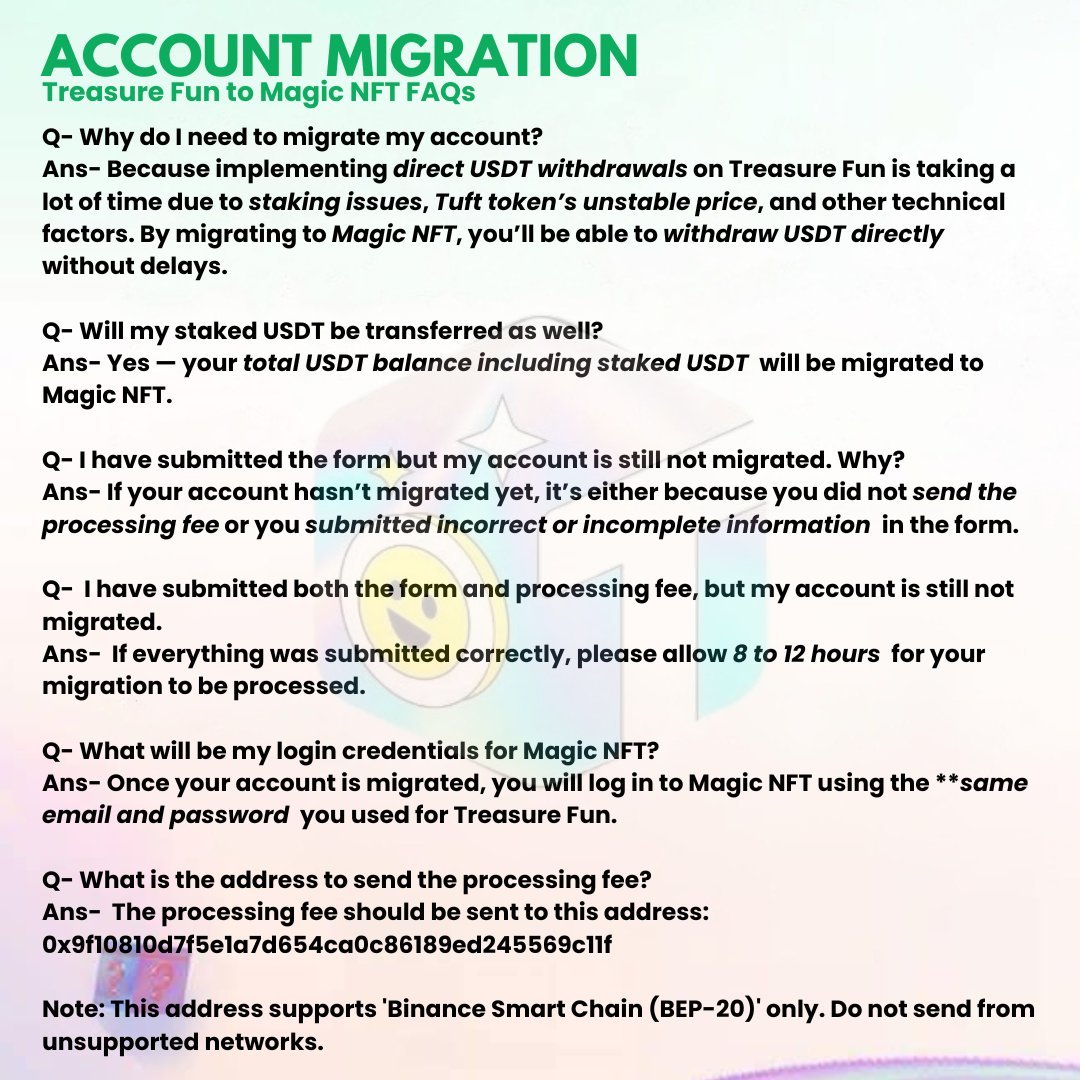 Tuft Token Migration to Magic NFT. Source: Magic NFT