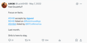 SHIB Accepted by Gucci