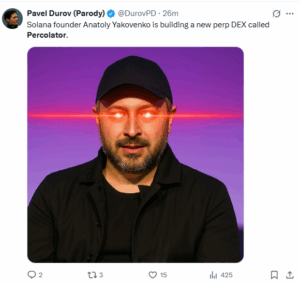 Solana Co-Founder Builds “Percolator”