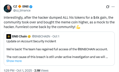 WBNB Pair PancakeSwap Chart. Source: Dexscreener