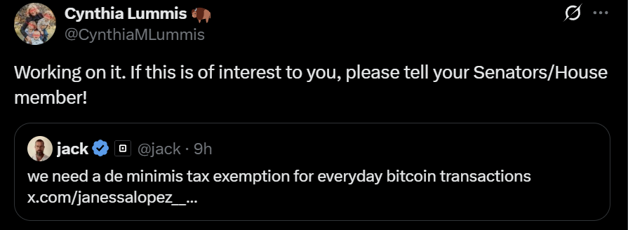 Bitcoin BTC USD tax small transaction