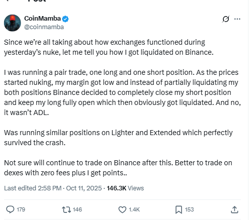CoinMamba Post on X. Source: CoinMamba on X