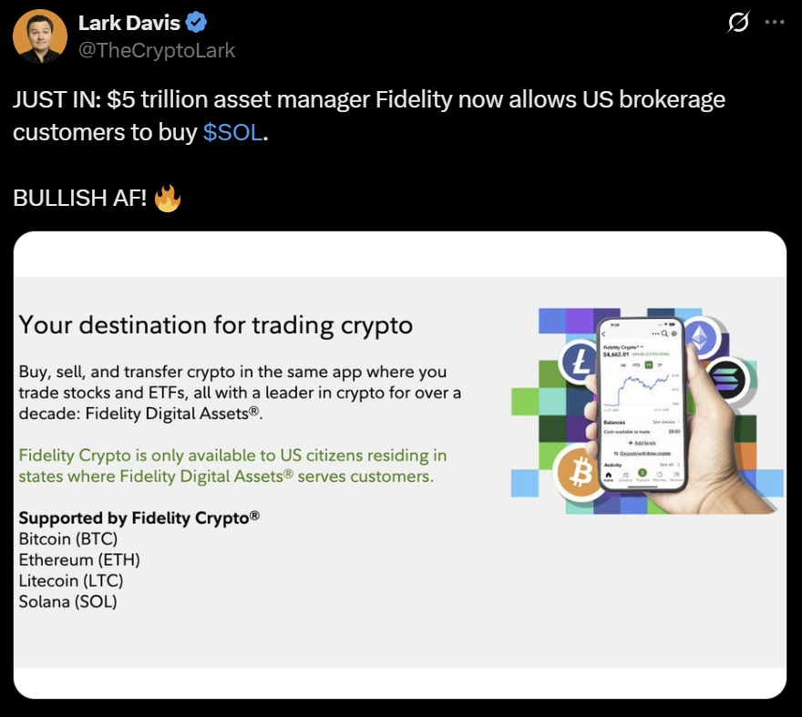Solana Fidelity SOL USD ETF