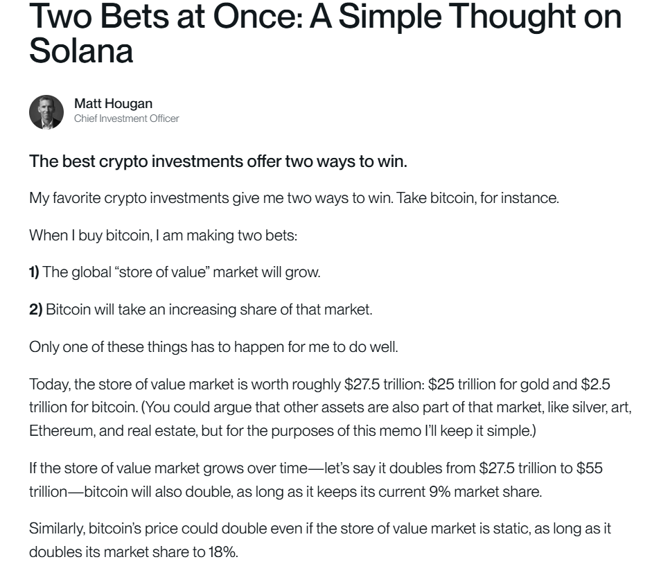 Two Bets at Once A Simple Thought on Solana. Source: Bitwise