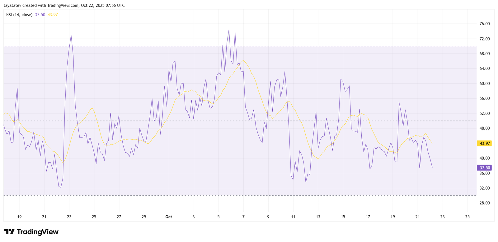 ZBCN Daily RSI and SignalSource: TradingView