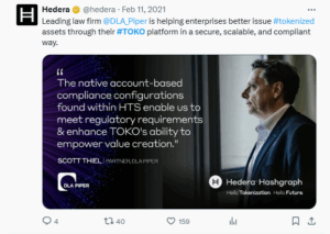 TOKO platform choose Hedera