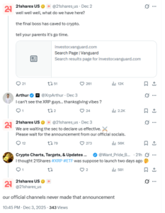 21Shares Still Waiting for SEC to Declare it's XRP ETF Effective